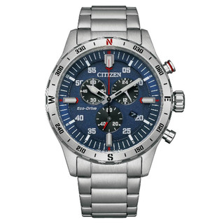 CITIZEN星辰錶 Chronograph AT2520-89L 光動能三眼計時腕錶 43.5mm