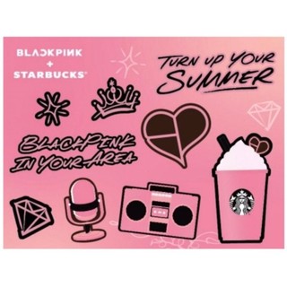 【星巴克】 Blackpink x Starbucks 貼紙 BP粉 星巴克聯名 限量貼紙 文具