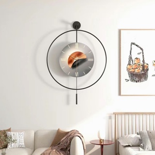 現代簡約鐘錶客廳創意時尚輕奢家用藝術掛墻裝飾掛鐘