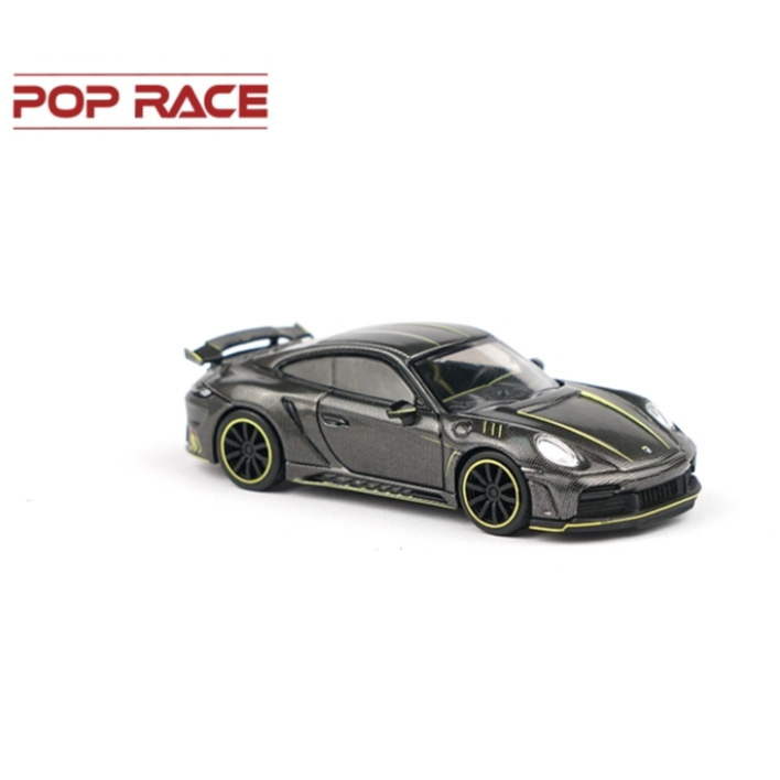 POPRACE 1:64 992 Stinger GTR Carbon Edition 模型 碳纖維 911 拓意