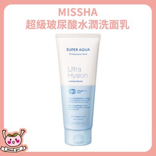 [♥小桃代購♥開發票] 韓國 MISSHA 超級玻尿酸水潤洗面乳 200ml 積雪草潔面霜 洗面乳 洗臉 洗顏 溫和舒緩