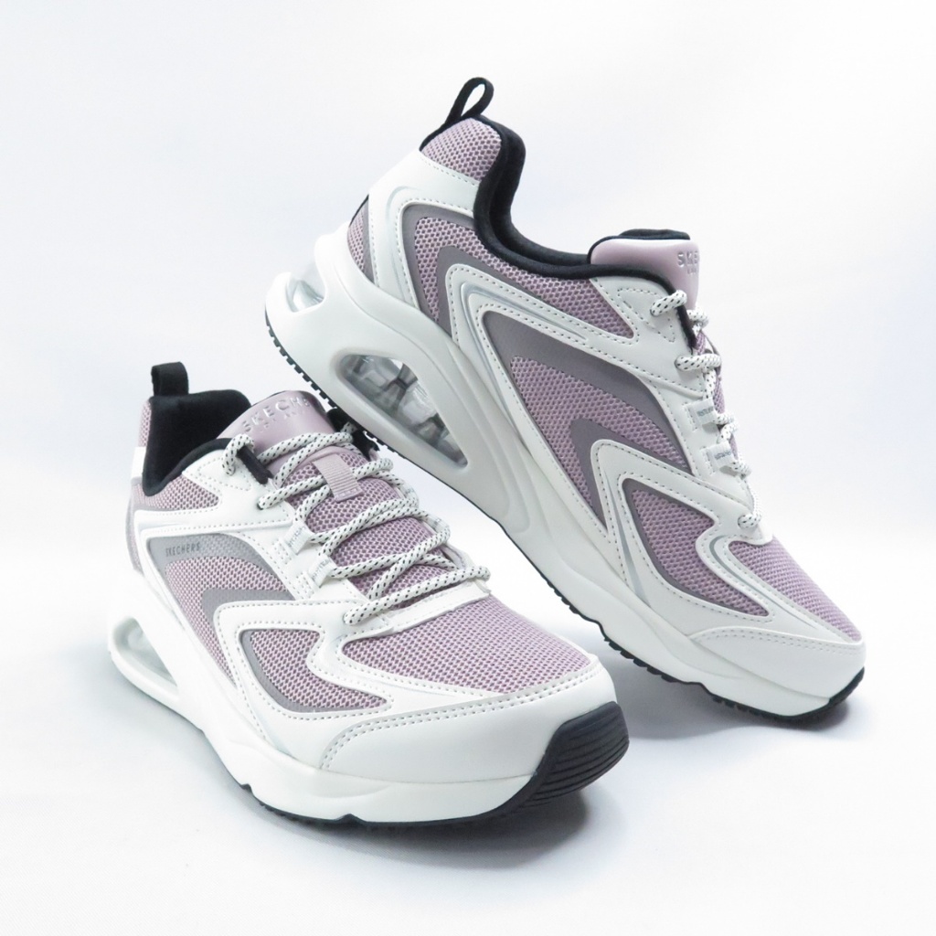 SKECHERS 177424WLV 女休閒鞋 TRES AIR UNO 白x淡紫