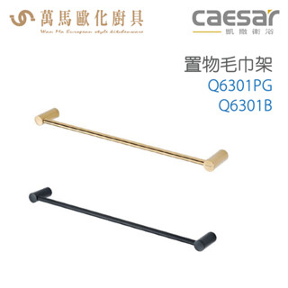 CAESAR 凱撒衛浴 單桿毛巾架 Q6301PG Q6301B