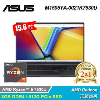 【9453福利品特賣】ASUS◆VivoBook 15◆M1505YA-0031K7530U 黑 AMD OLED筆電