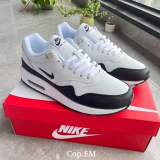 COP# Nike Air Max 1 黑白熊貓 小勾 氣墊 男女鞋 慢跑鞋 黑白 918354-100