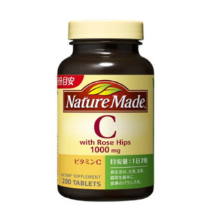 ［現貨］日製 萊萃美 nature made維他命C+玫瑰果 維生素C 1000mg 200顆