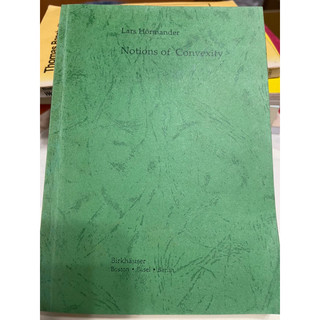 Lars Hörmander Notions of Convexity