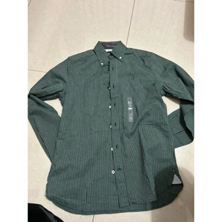 [全新] Tommy Hilfiger 休閒襯衫 XS綠條紋款