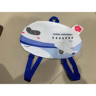 華航 全新 飛機造型 不織布兒童小背包+手作望遠鏡