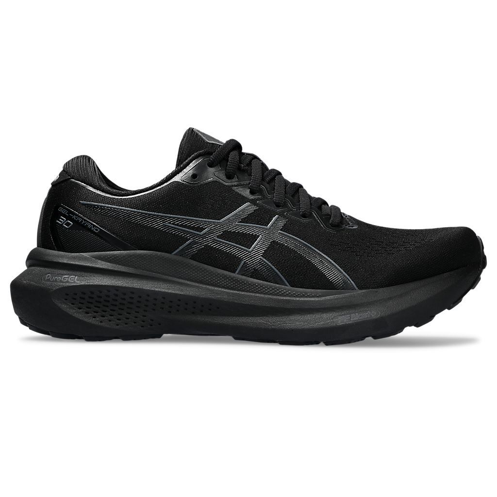 人人愛運動 GEL-KAYANO 30 (4E) 男款 超寬楦 支撐 全黑 慢跑鞋 1011B690-001