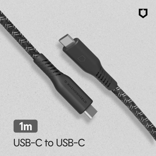 犀牛盾 USB-C to USB-C 黑色編織傳輸線/充電線(1公尺/2公尺) 編織線 編織傳輸線