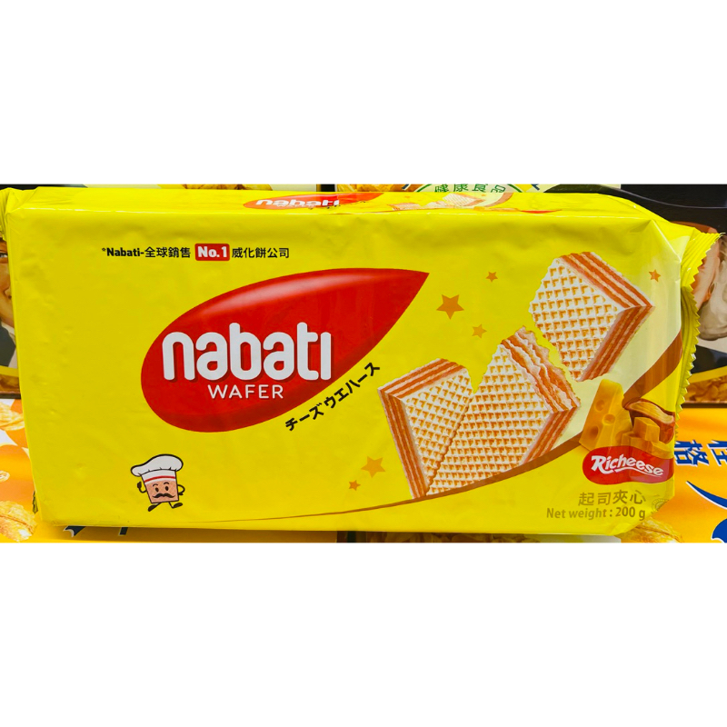 麗芝士Nabati威化餅乾-起司/巧克力味/草莓味200g