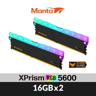 v-color全何 XPrism系列 TUF聯名 DDR5 5600 32G(16GX2)RGB 桌上型超頻記憶體