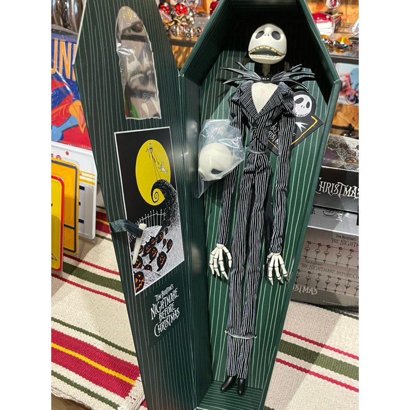 迪士尼 🎃 聖誕夜驚魂 Halloween JACK  傑克 南瓜王子 日版 墨綠色 棺盒老品