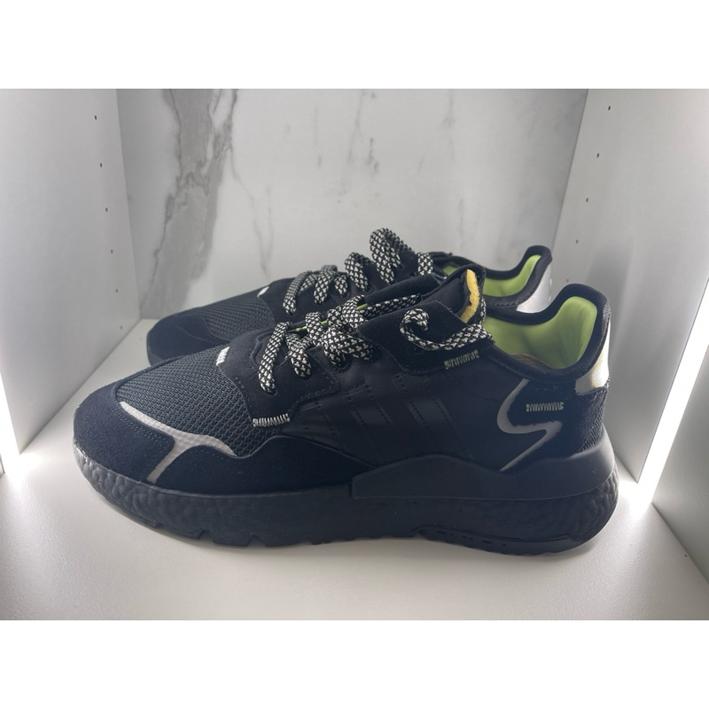 Adidas Nite Jogger 3M反光 全黑 二手極新