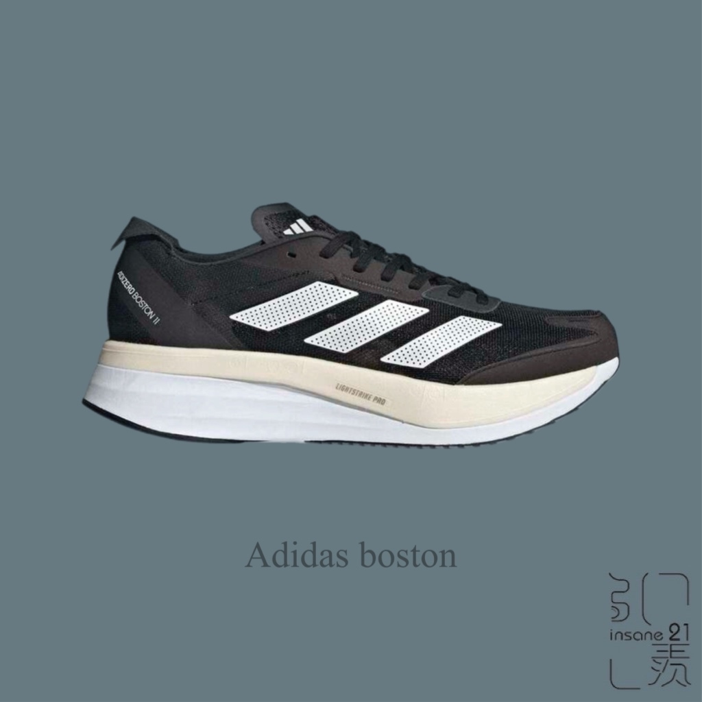ADIDAS BOSTON 11 慢跑鞋 運動鞋 黑白 男款 波士頓11 經典款 GX6651【Insane-21】