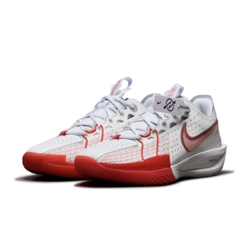 Nike Air Zoom G.T. Cut 3 低筒籃球鞋 # DV2918-101/白紅 - US11 (29cm)