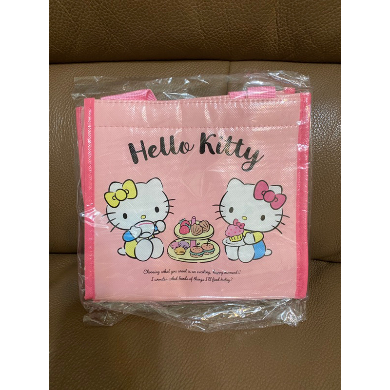 全新 御衣坊 Hello Kitty下午茶款 雙杯 保溫 提袋 保冰袋