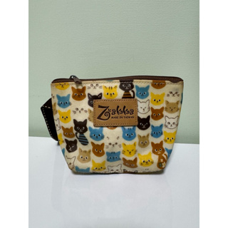 Zakka防水可愛化妝包 收納包 雜物包 貓咪包 滿版貓咪