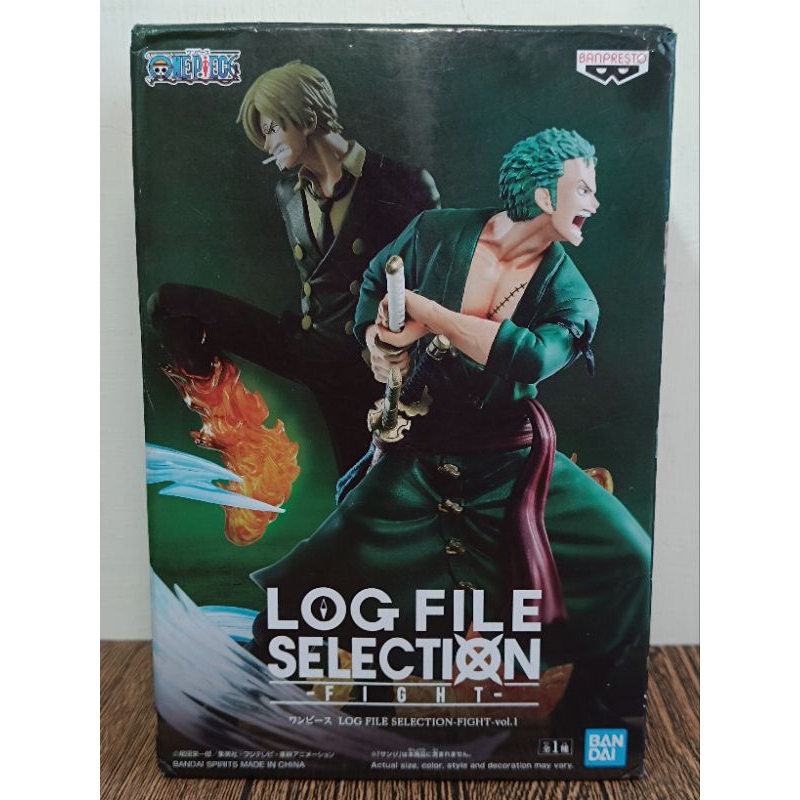 正版 萬普 代理 白證 海賊王 航海王 LOG FILE SELECTION 對戰組合 羅羅亞 索隆 公仔