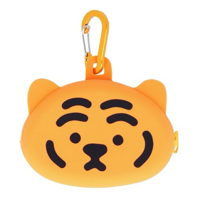 日本進口 Muzik Tiger 無業老虎 矽膠零錢包 耳機袋 吊飾 錢包 卡片袋 包包吊飾 鎖圈鑰匙包  生日禮物