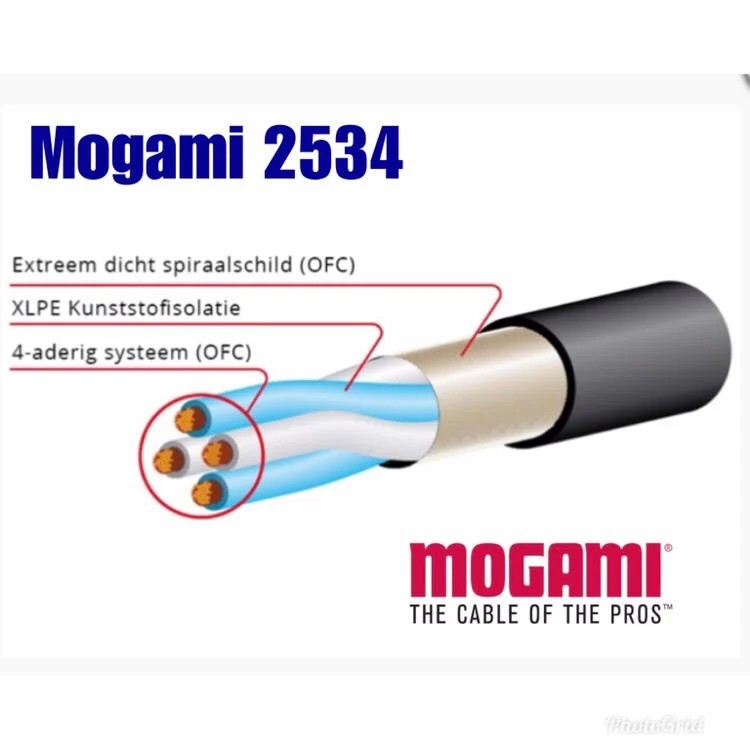 MOGAMI 2534 黑色 日本製 麥克風線 錄音室 訊號線 四蕊 OFC