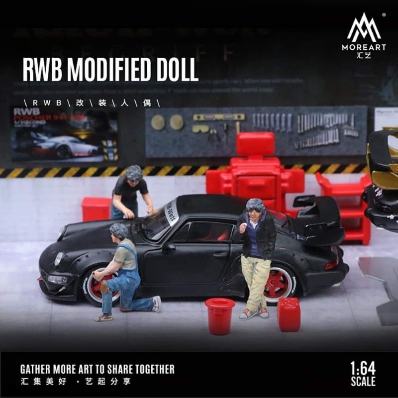 [小卡貓] (全站最低) 全新 Moreart 匯藝 1/64 人偶套組 搜尋：中井啟 RWB 964 993 911