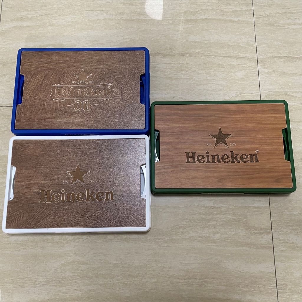 Heineken 海尼根全星野餐露營摺疊收納箱桌