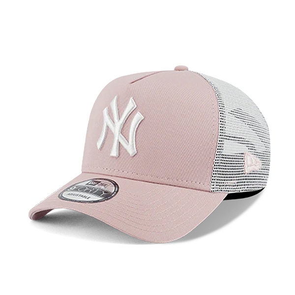 【NEW ERA】MLB NY 紐約 洋基 少女粉 網帽 9FORTY 卡車帽 潮流 街頭【ANGEL NEW ERA】
