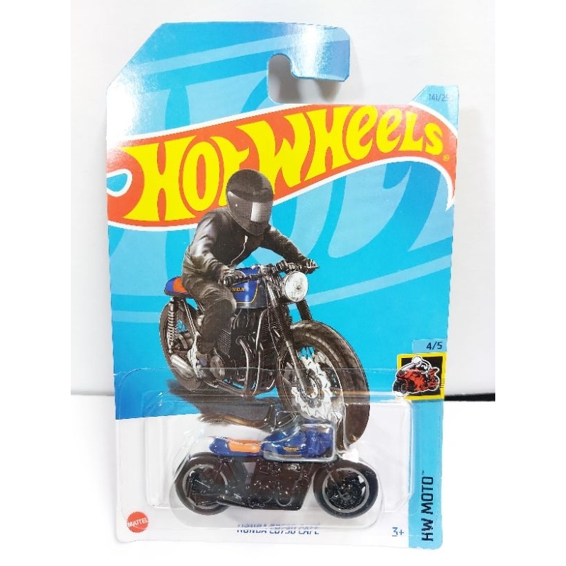 1/64 初版 Hotwheels 2023 HW Moto Honda CB750 Cafe 藍 咖啡