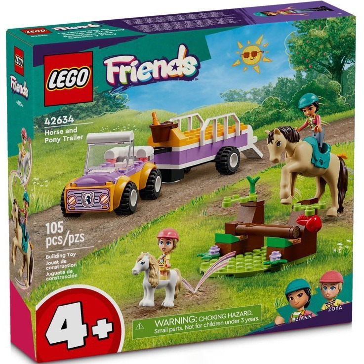 LEGO 42634 馬兒和小馬拖車《熊樂家 高雄樂高專賣》Friends 好朋友系列