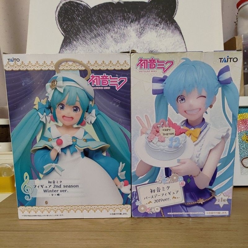 全新日版 正版 TAITO 初音未來 MIKU 原創 冬服  聖誕節 鈴鐺 初音 生日蛋糕 景品 公仔