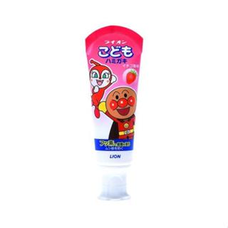 日本LION 獅王可吞嚥型兒童牙膏40g(麵包超人) 草莓/哈密瓜