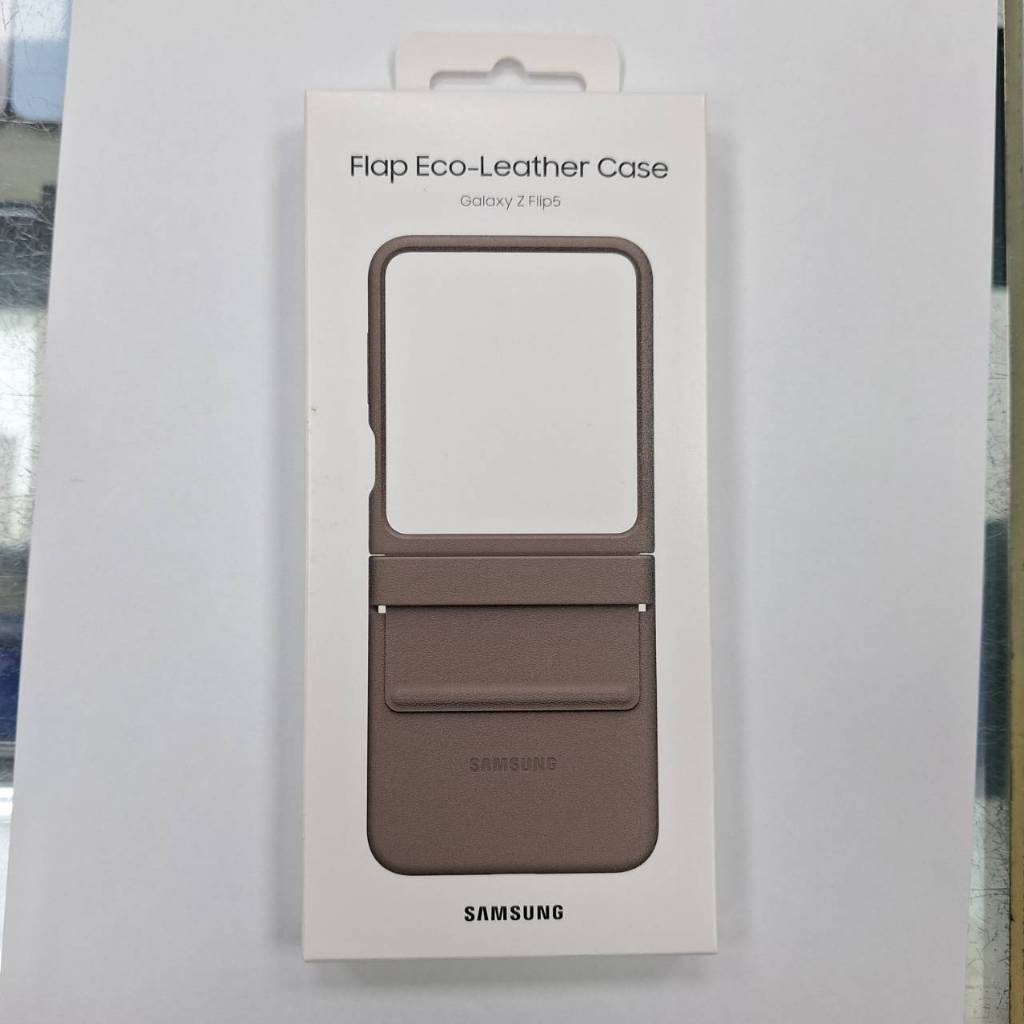 (台中手機GO)三星 SAMSUNG Galaxy Z Flip5 原廠純素皮革保護殼 (EF-VF731) 已拆封