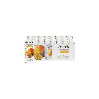 「效期60天以上」Acres 柳橙百香果綜合果汁 200毫升 Ｘ 24入#好市多代購#103397