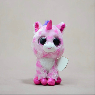 現貨🌟美國大眼睛豆豆 TY Beanie Boos 彩虹色獨角娃娃