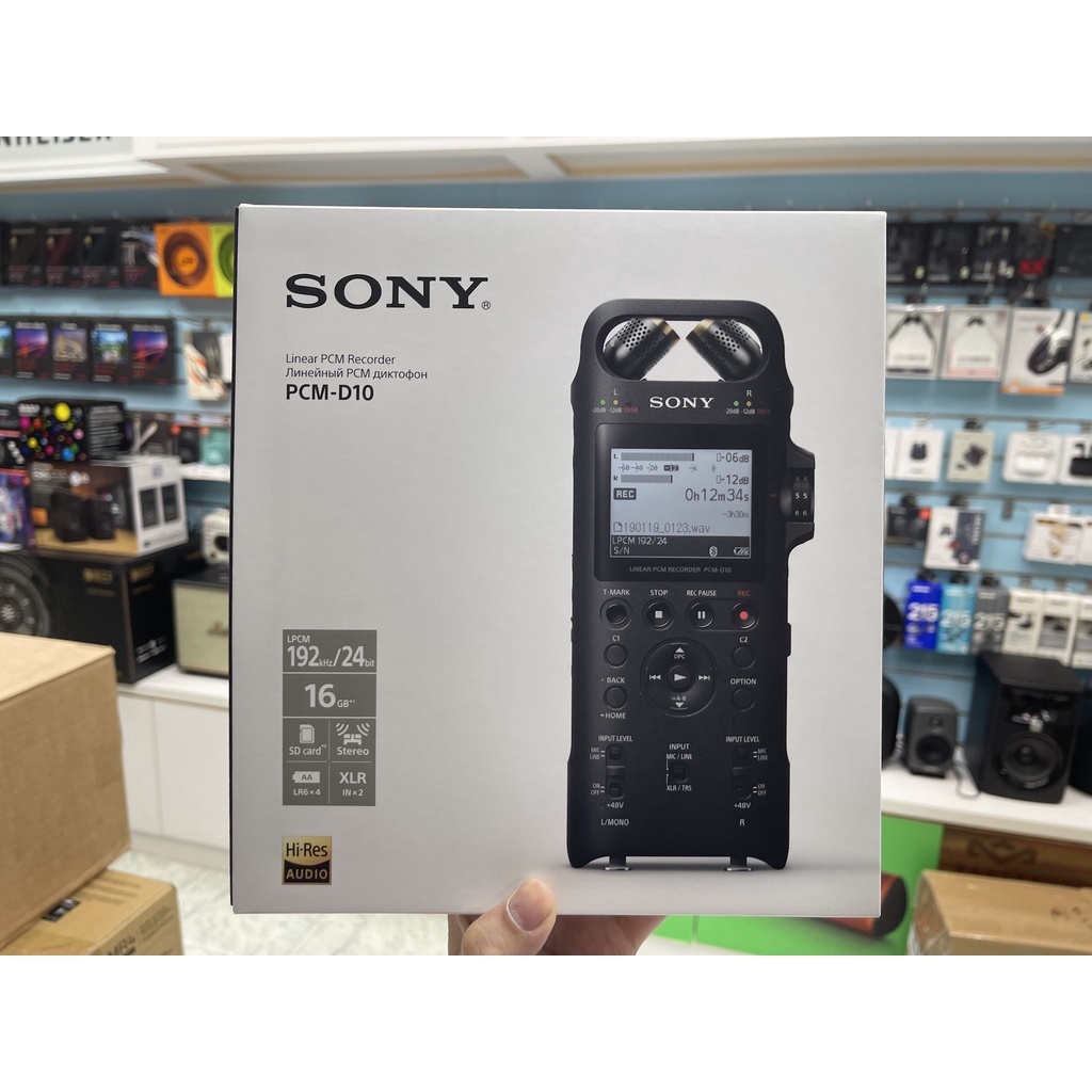 禾豐音響 SONY PCM-D10 錄音筆 SONY公司貨保固1年 192 kHZ/24 位元的高解析音質