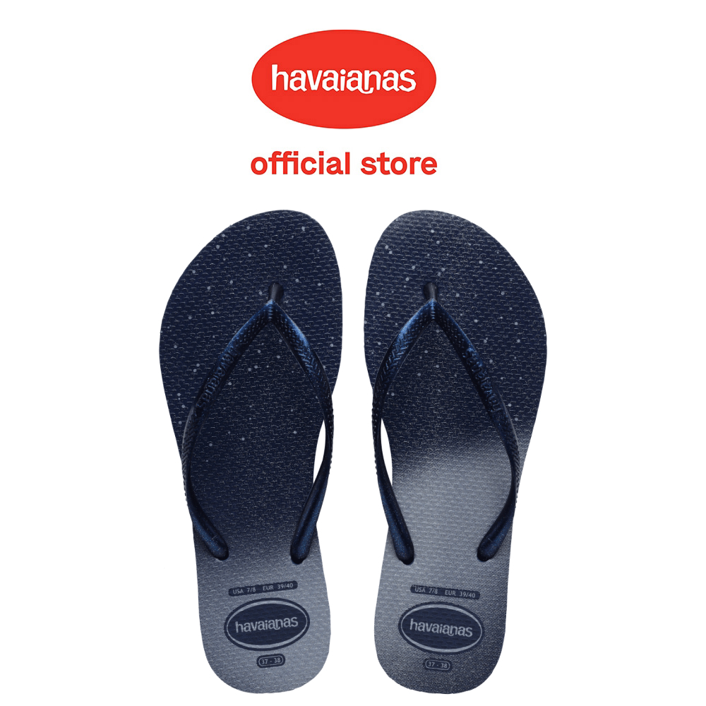 Havaianas 哈瓦仕 拖鞋 夾腳拖 星空 漸層 藍 Slim Gloss 4145617-4368W