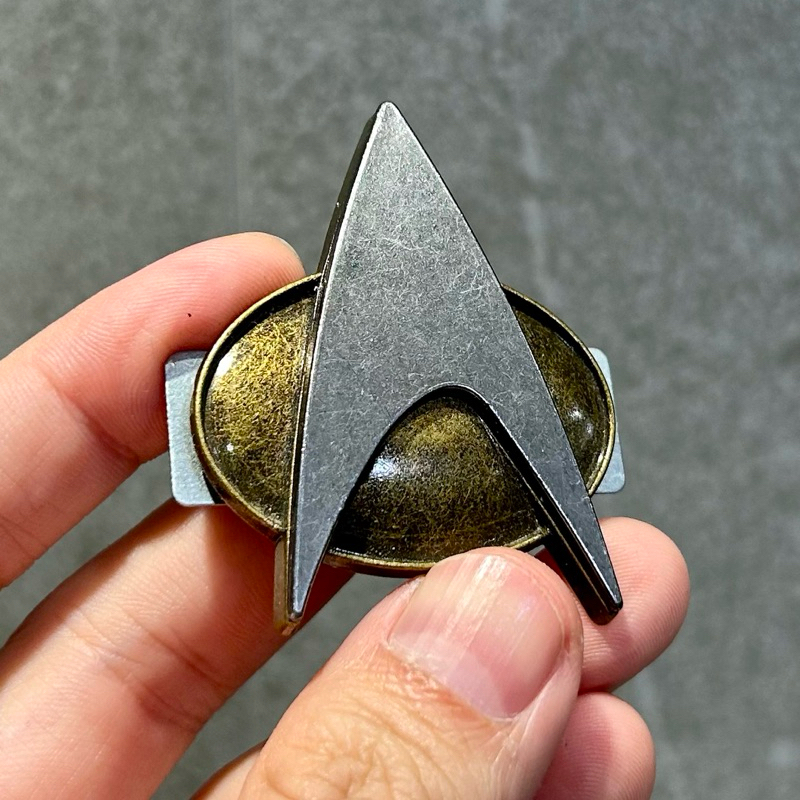 Star Trek TNG logo 標誌 徽章 呼叫器 金屬 古董 企業號 Next Generation