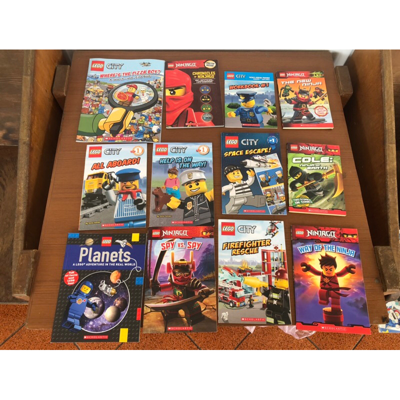 絕版 91 LEGO 樂高 12本彩色故事本 合售1 英語 繪本 兒童 故事書 忍者