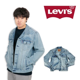 Levis 牛仔外套 設計款 手臂小刷破 純棉 男版 長袖外套 男女外套 #9616