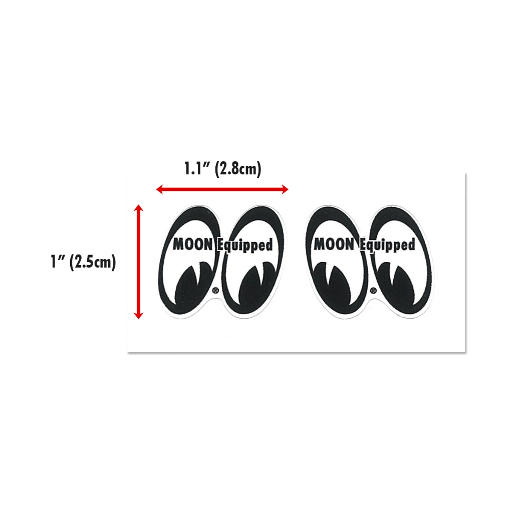 MOON Equipped 1 吋 左右邊 貼紙