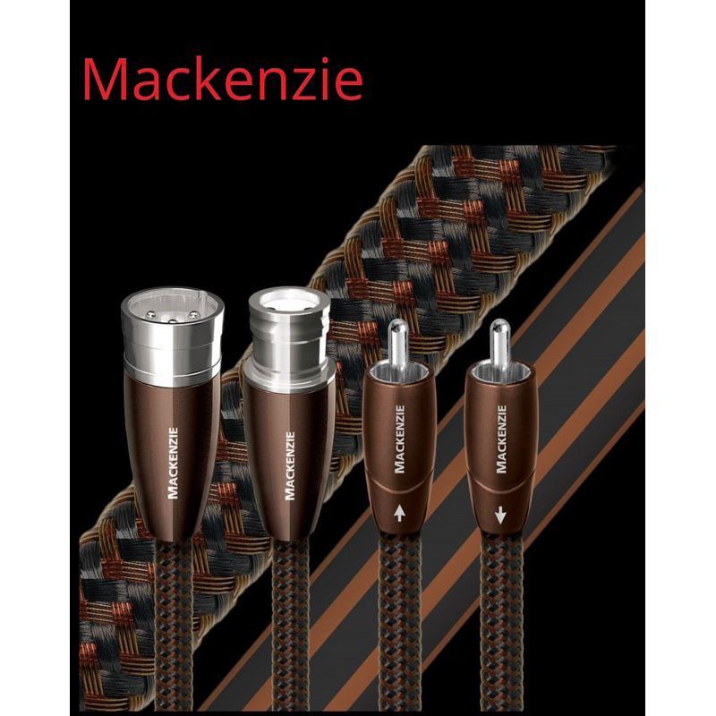 audioquest Mackenzie  平衡訊號線、XLR平衡線、RCA訊號線 (1m ㄧ對) *聊聊享優惠*