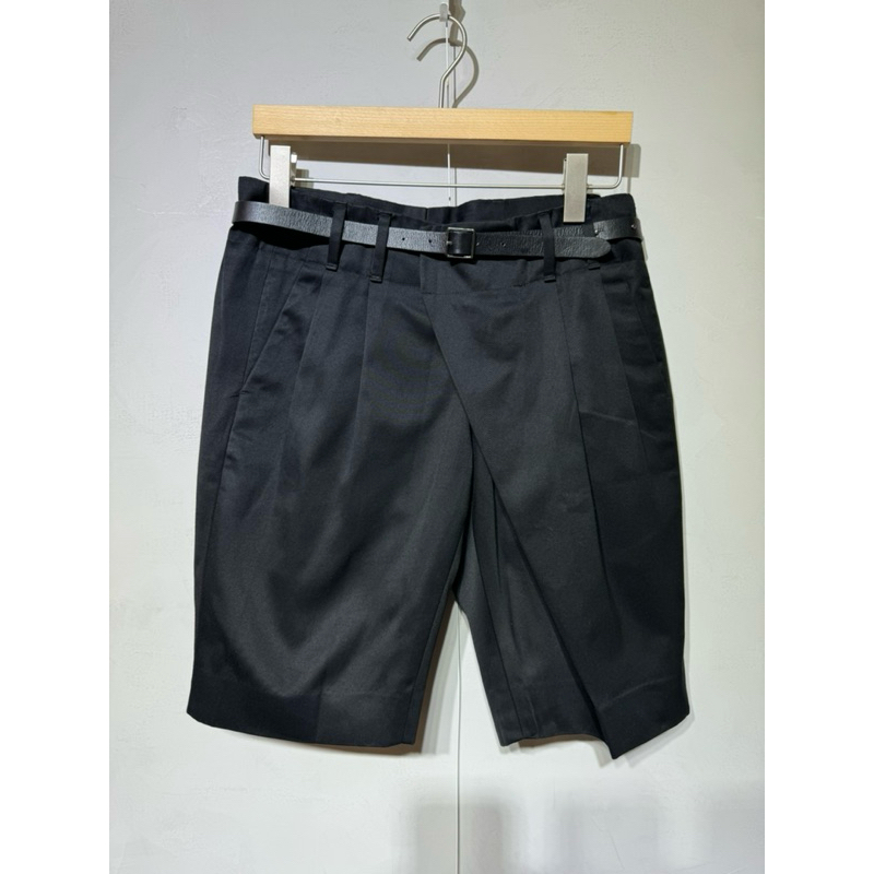 [LOU lect’S]CK CALVIN KLEIN 秀款短褲 不對稱打折剪裁設計 附皮帶 尺寸29