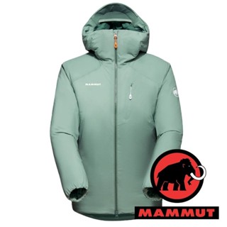 【MAMMUT 長毛象】Rime IN 女保暖化纖連帽外套『玉石綠』1013-02140