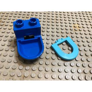 【點點小豆】LEGO 樂高積木 duplo 得寶 人偶配件 藍色 馬桶 全新 一組 如圖！