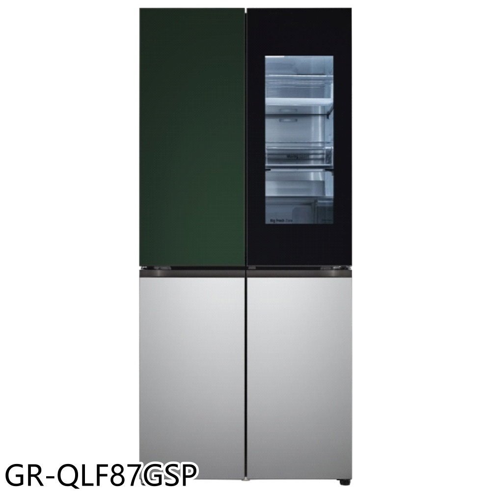 LG樂金【GR-QLF87GSP】860公升敲敲門可更換門片冰箱(含標準安裝)(7-11商品卡3600元) 歡迎議價