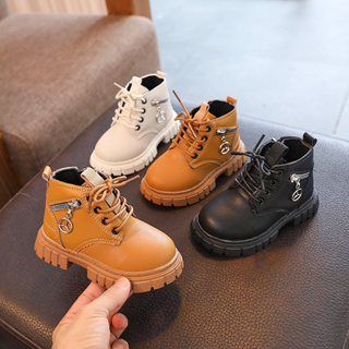 🔥2024短靴🔥男女寶靴子/幼兒兒童短靴/三色可選/側拉鍊造型/兒童馬靴
