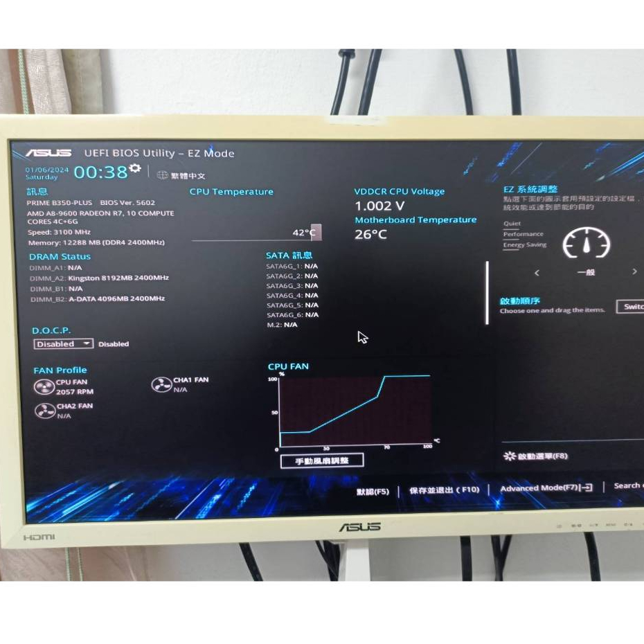 華碩 ASUS PRIME B350-PLUS 主機板 AM4腳位