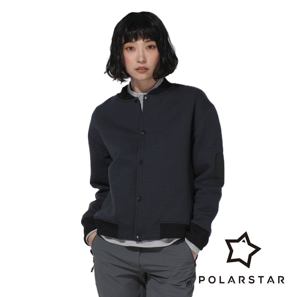 【PolarStar】中性休閒保暖外套『黑灰』P23919 戶外 露營 登山 健行 休閒 時尚 保暖 禦寒 外套